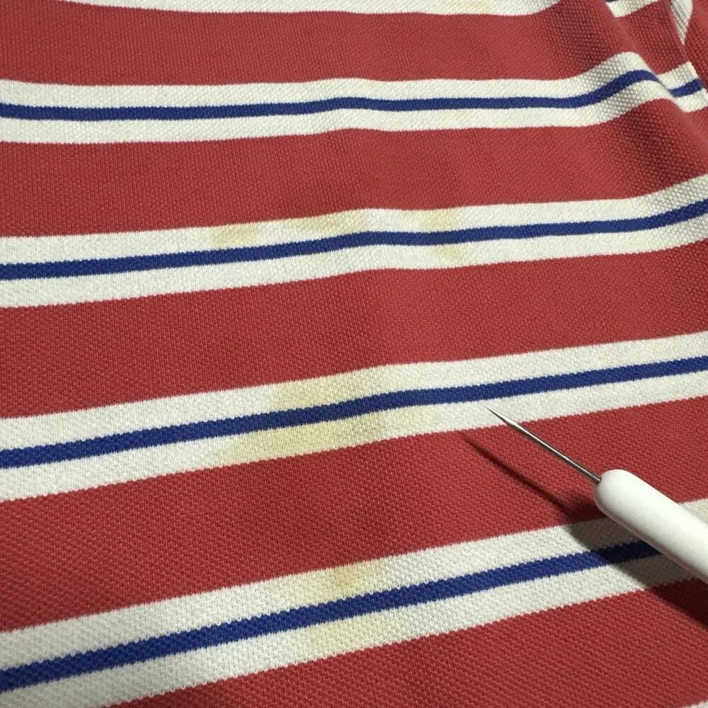 Polo Ralph Lauren Shirt Mens Large Striped Short Sleeve Rugby